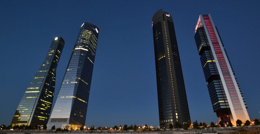 Las cuatro torres de Madrid (España)